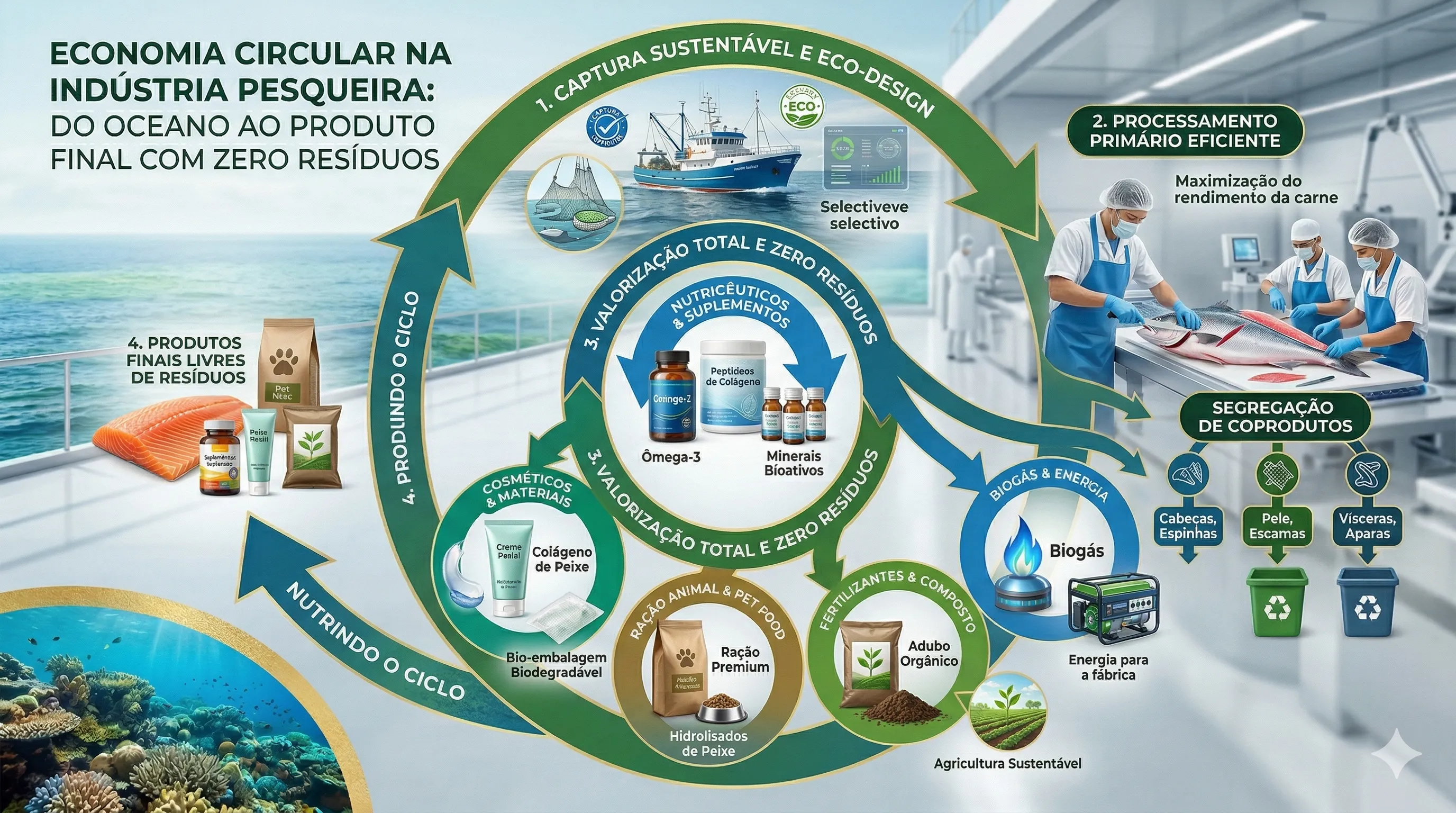 Economia circular 77foods - do oceano ao prato sem desperdicio